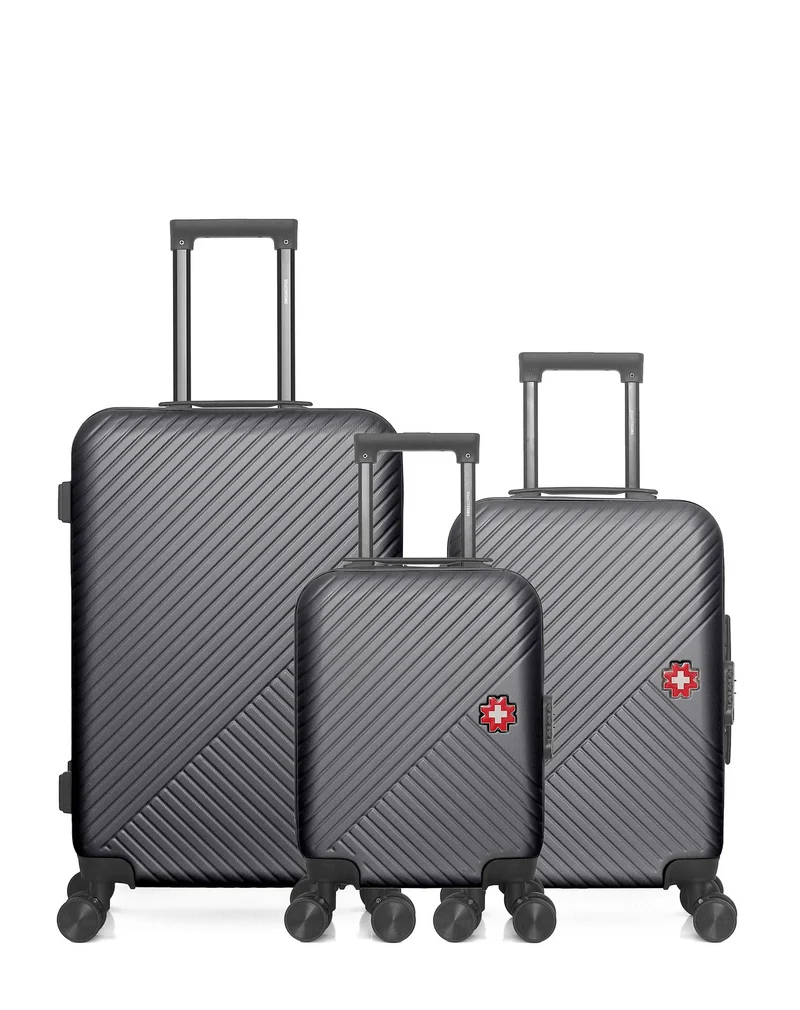 SWISS KOPPER - 3er-Pack: Mittelgroßer Koffer, Handgepäck und Handgepäck XXS SPIEZ