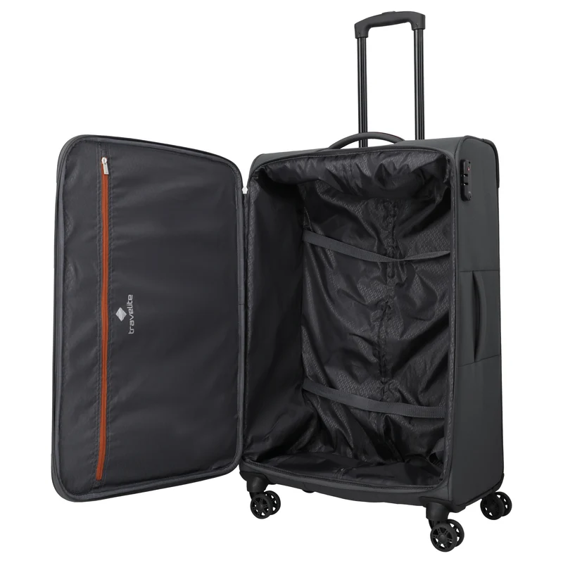 Travelite Priego - 4-Rollen-Trolley Set 3tlg. (anthracite)