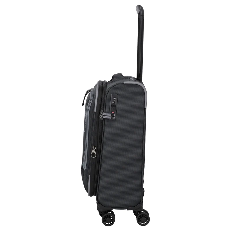 Travelite Corsiica - 4-Rollen-Kabinentrolley S 55 cm erw. (black)