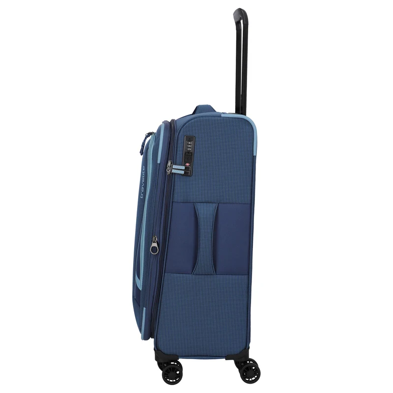 Travelite Corsiica - 4-Rollen-Trolley M 67 cm erw. (blue)