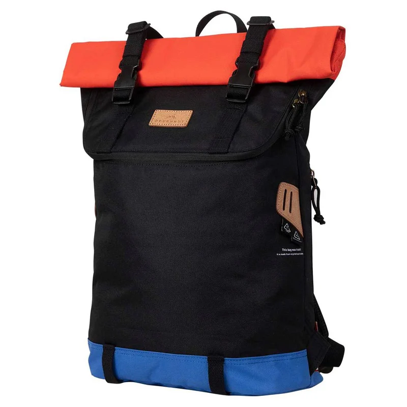Doughnut Christopher Reborn 18 - Rolltop Rucksack 15" 45 cm (black x grapefruit)