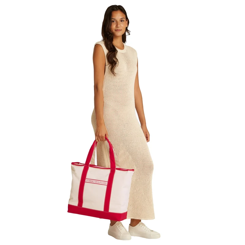 Tommy Hilfiger Summer Canvas - Shopper 58 cm (primär rot)