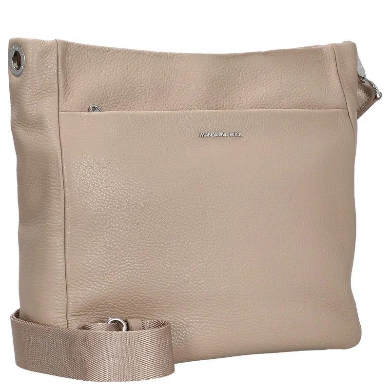 Mandarina Duck Mellow Leather - Umhängetasche L 35 cm (warm taupe)