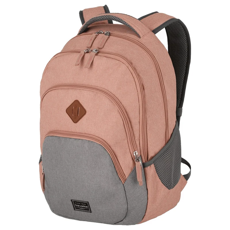 Travelite Basics - Rucksack 45 cm (rosa/grau)