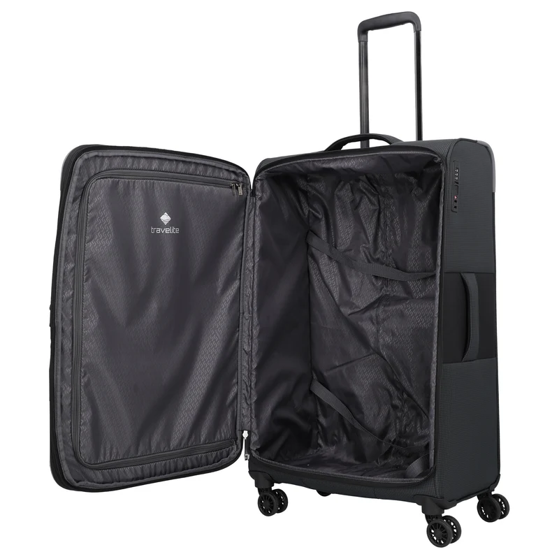 Travelite Corsiica - 4-Rollen-Trolley L 77 cm erw. (black)