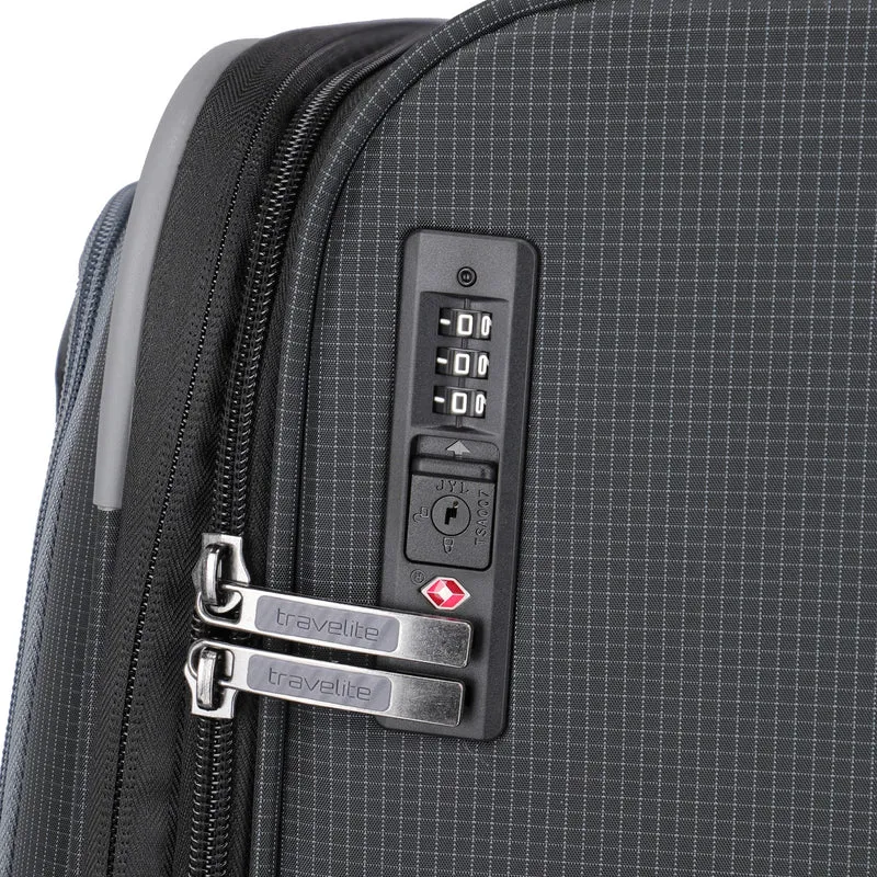 Travelite Corsiica - 4-Rollen-Trolley L 77 cm erw. (black)