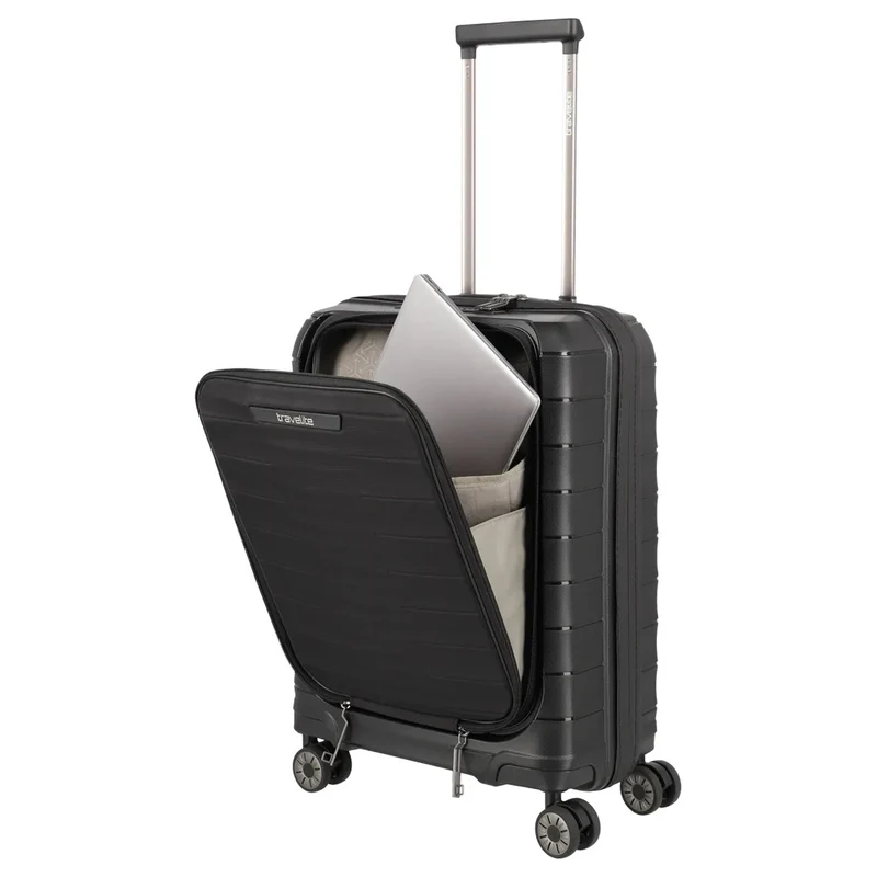 Travelite Mooby - 4-Rollen-Trolley Set 3tlg. (schwarz)