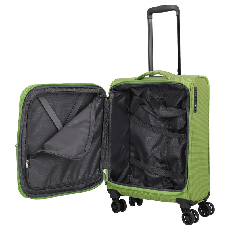 Travelite Corsiica - 4-Rollen-Kabinentrolley S 55 cm erw. (fresh green)