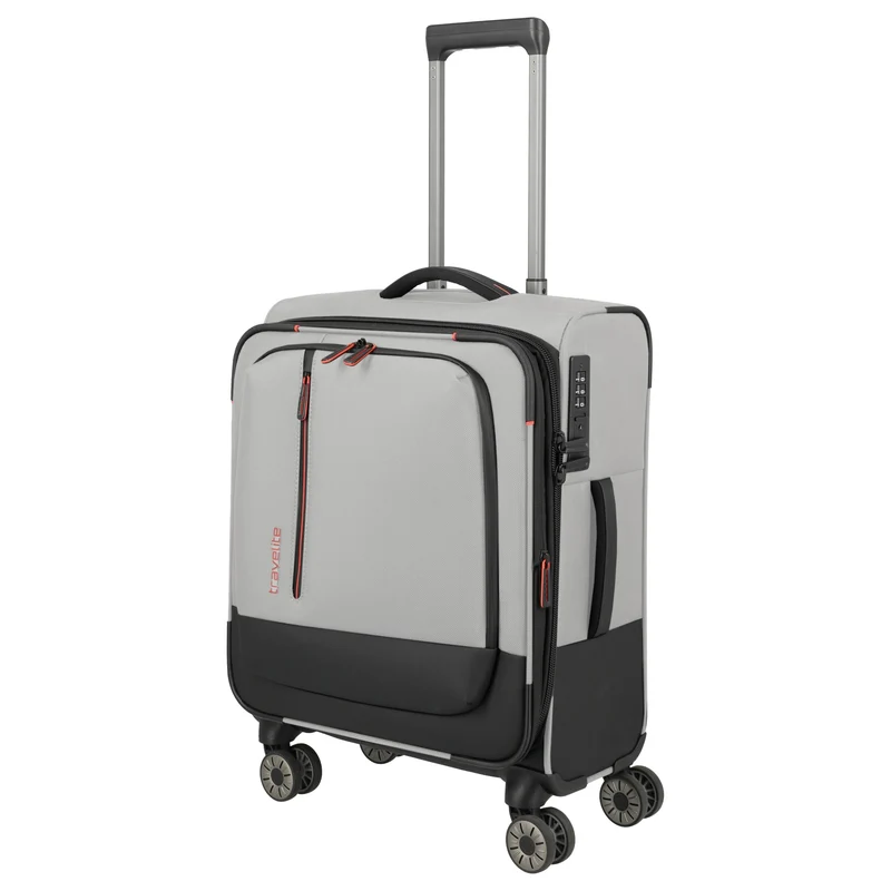 Travelite Crosslite - 4-Rollen-Kabinentrolley S 55 cm erw. (natur)