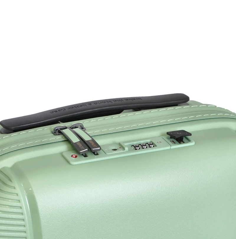 Impackt IP1 - 4-Rollen-Kabinentrolley 55 cm S mit USB Port (Spring green)
