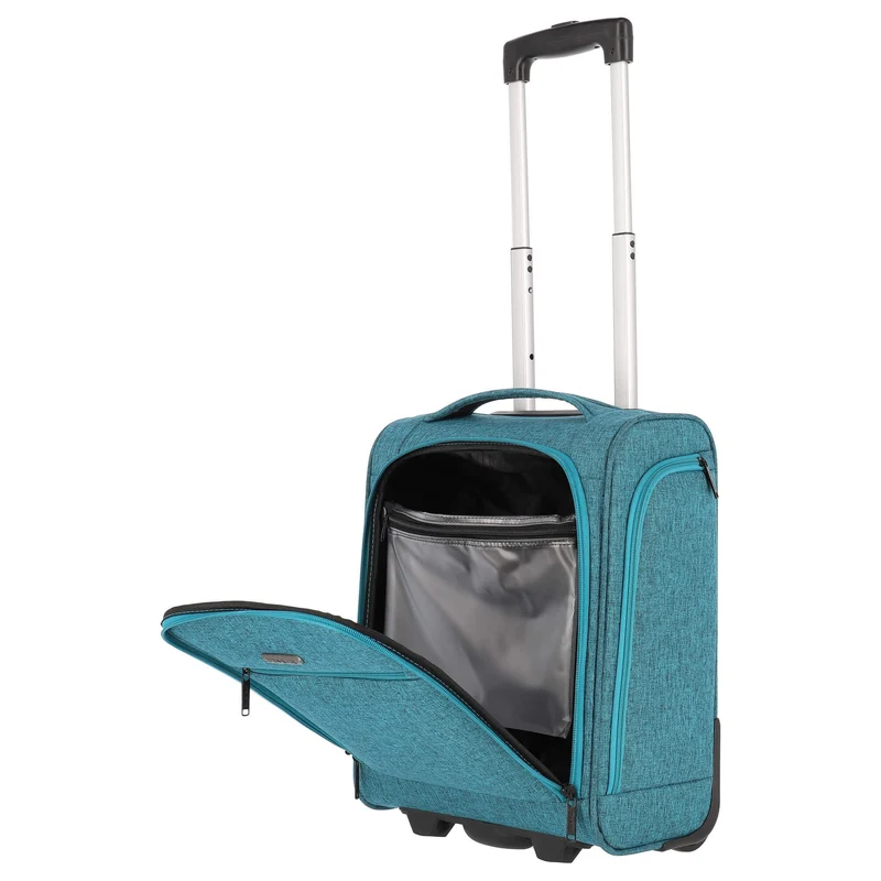 Travelite Cabin Underseater - 2-Rollen-Kabinentrolley XS 43 cm (petrol)