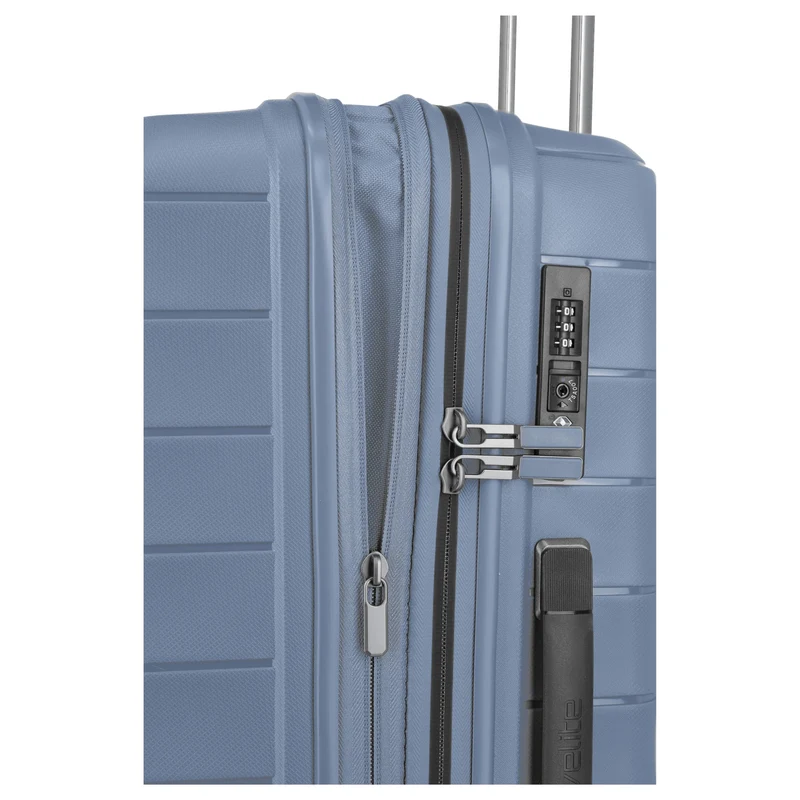 Travelite Mooby - 4-Rollen-Trolley M 66 cm erw. (marine)