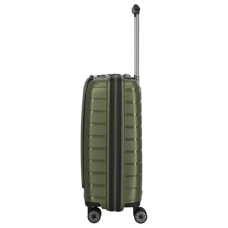 Travelite Air Base - 4-Rollen-Kabinentrolley mit Vortasche S 55 cm (olive)