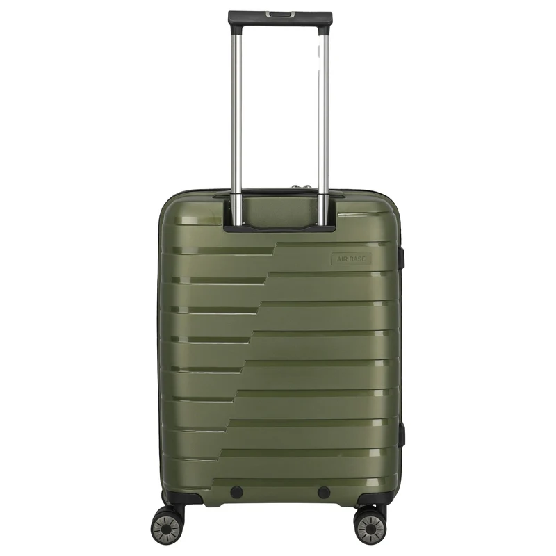 Travelite Air Base - 4-Rollen-Kabinentrolley mit Vortasche S 55 cm (olive)
