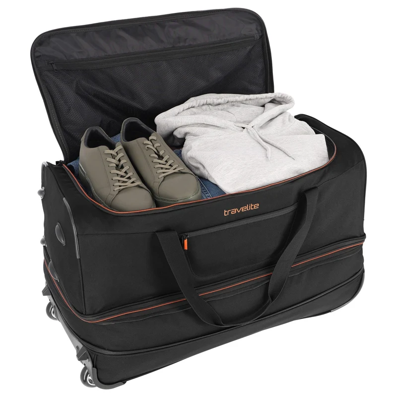 Travelite Basics - Rollenreisetasche 98/119L 70 cm erw. (schwarz)
