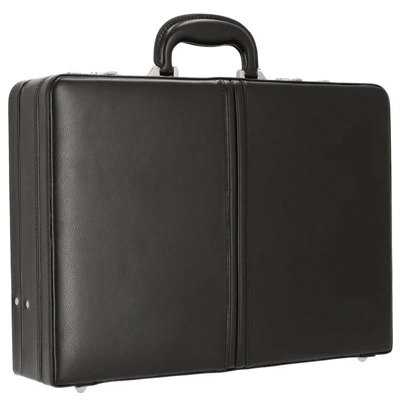 D&N Tradition Business - Aktenkoffer 45 cm erw. Leder (schwarz)