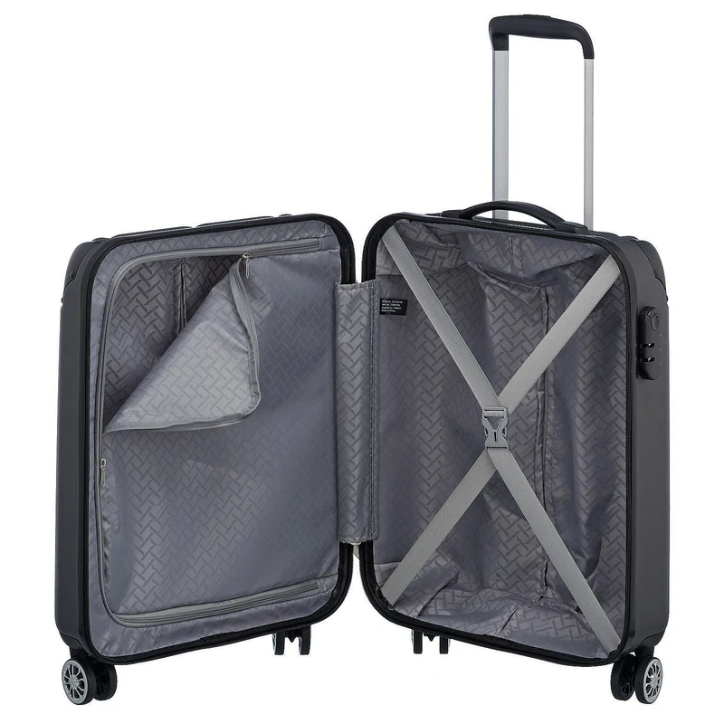 Travelite City - 4-Rollen-Kabinentrolley S 55 cm (anthracite)