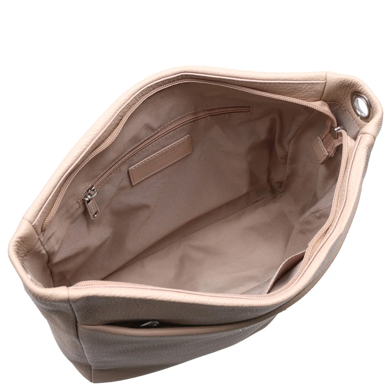 Mandarina Duck Mellow Leather - Umhängetasche L 35 cm (warm taupe)