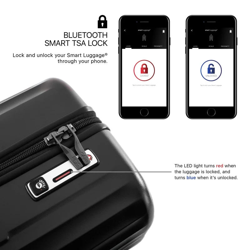 Heys SmartLuggage - 4-Rollen Trolley M (black)