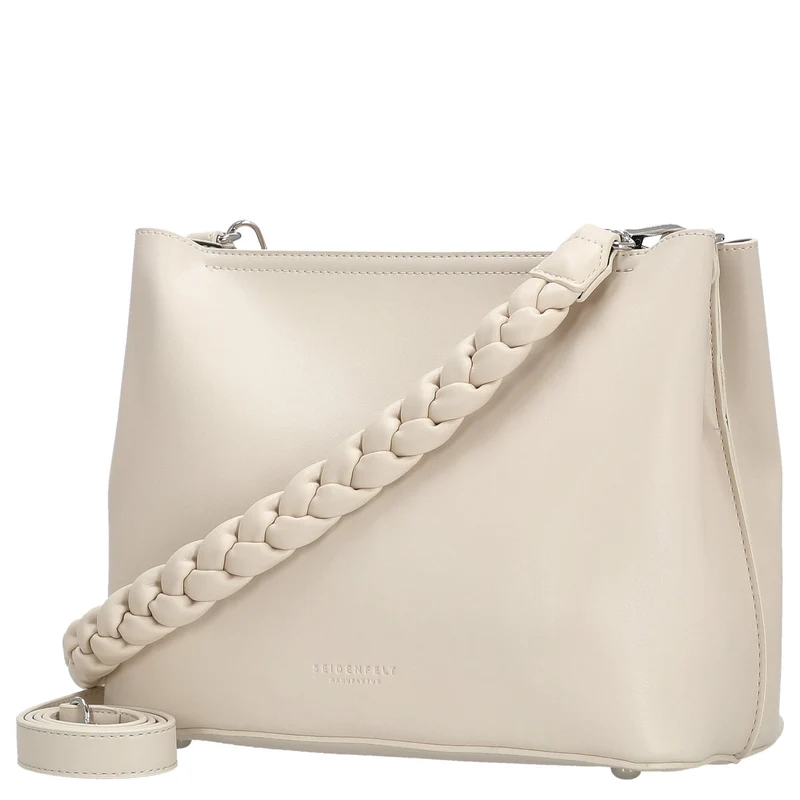 Seidenfelt Melbu Hobo - Schultertasche 26 cm (creme)