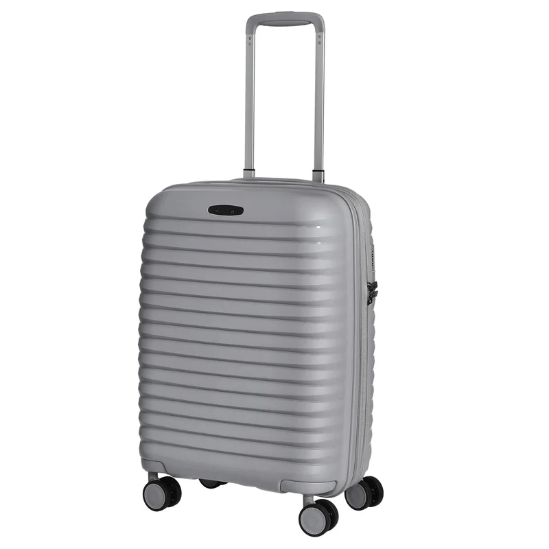 D&N Travel Line 4500+ - 4-Rollen-Kabinentrolley S 55 cm erw. (grau)