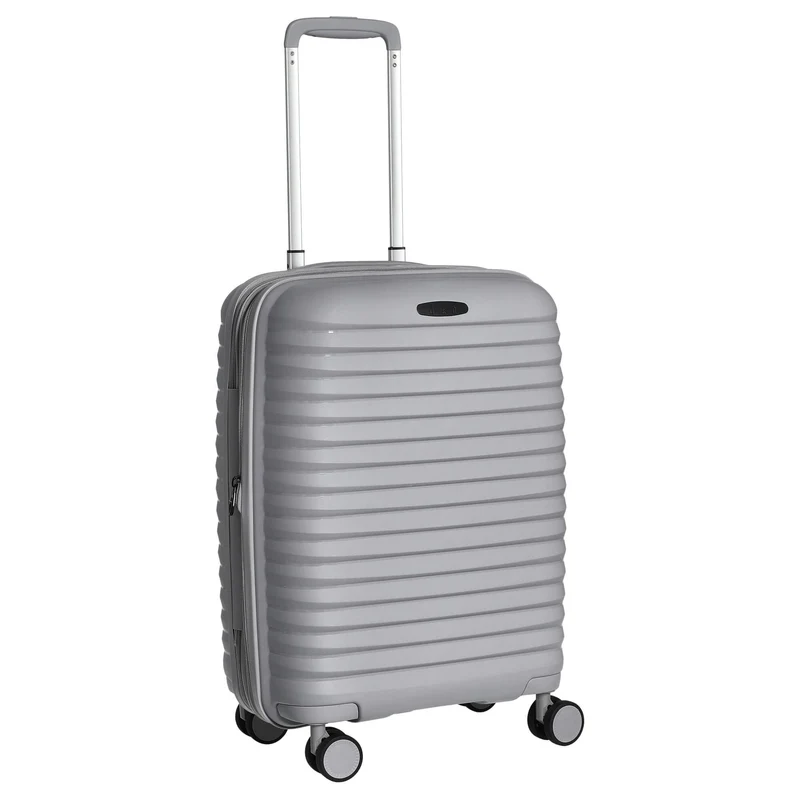 D&N Travel Line 4500+ - 4-Rollen-Kabinentrolley S 55 cm erw. (grau)