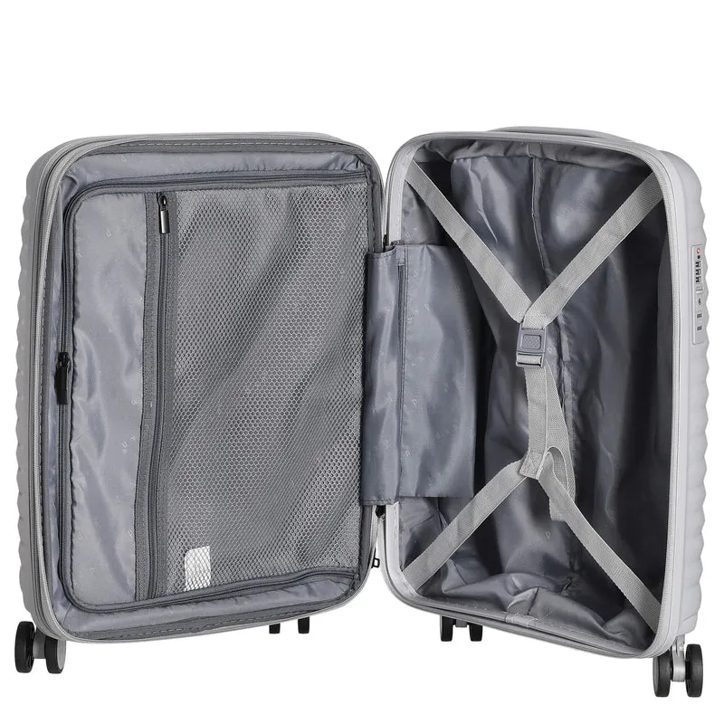 D&N Travel Line 4500+ - 4-Rollen-Kabinentrolley S 55 cm erw. (grau)
