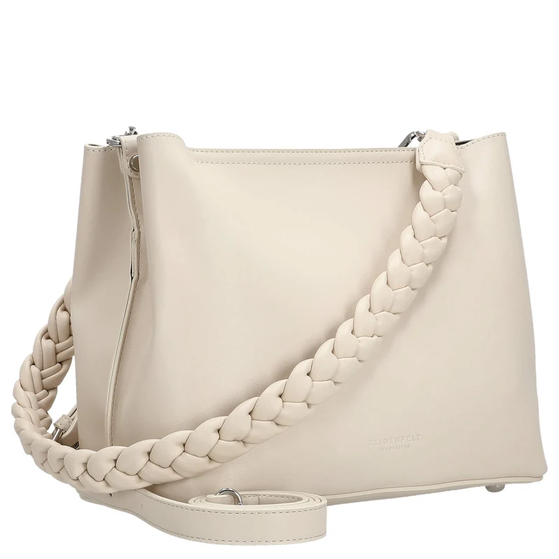 Seidenfelt Melbu Hobo - Schultertasche 26 cm (creme)