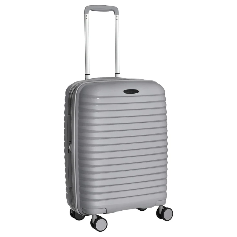 D&N Travel Line 4500+ - 4-Rollen-Kabinentrolley S 55 cm erw. (grau)