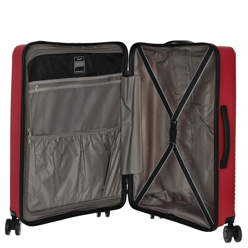 D&N Travel Line 4000 - 4-Rollen-Trolley M 66 cm (pink)