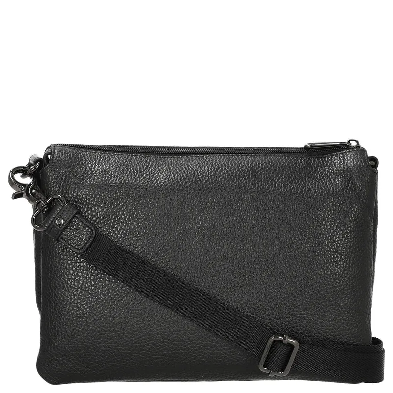Mandarina Duck Mellow Leather - Umhängetasche 28 cm (nero)