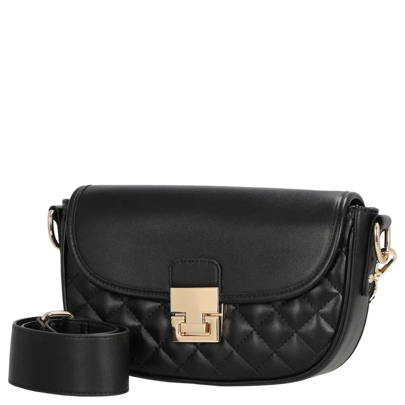 Seidenfelt Viiala Crossbody - Umhängetasche 26 cm (black quilted)