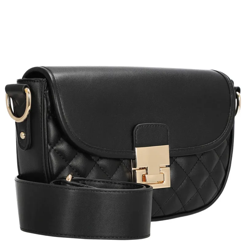 Seidenfelt Viiala Crossbody - Umhängetasche 26 cm (black quilted)