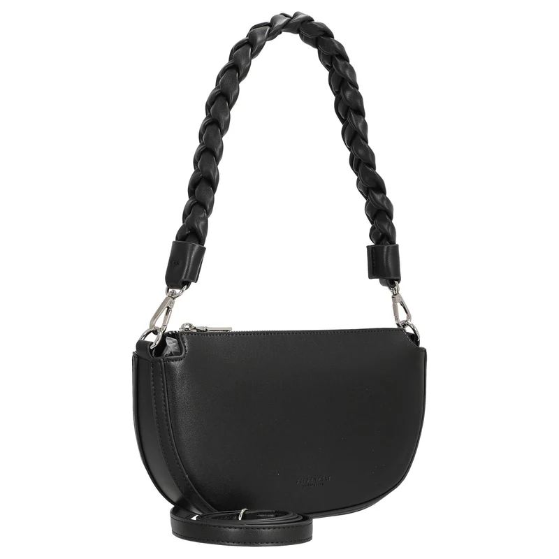 Seidenfelt Melbu Halfmoon - Schultertasche 28 cm (black)