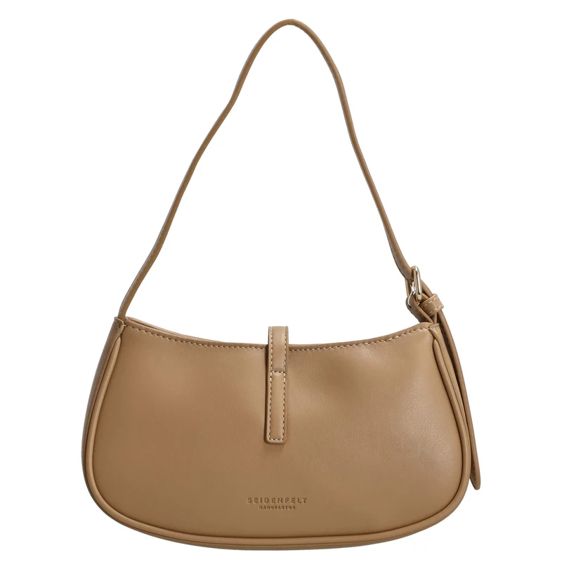 Seidenfelt Loviisa - Schultertasche 23 cm (coffe & cream)