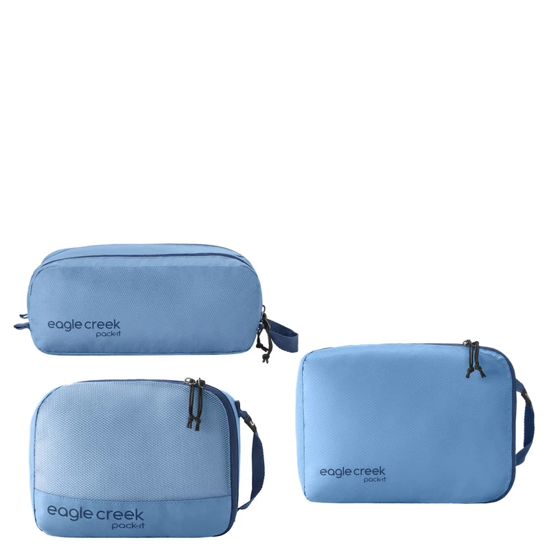 Eagle Creek Pack-It Overnight Set 3tlg. - Packsack (blue dawn)