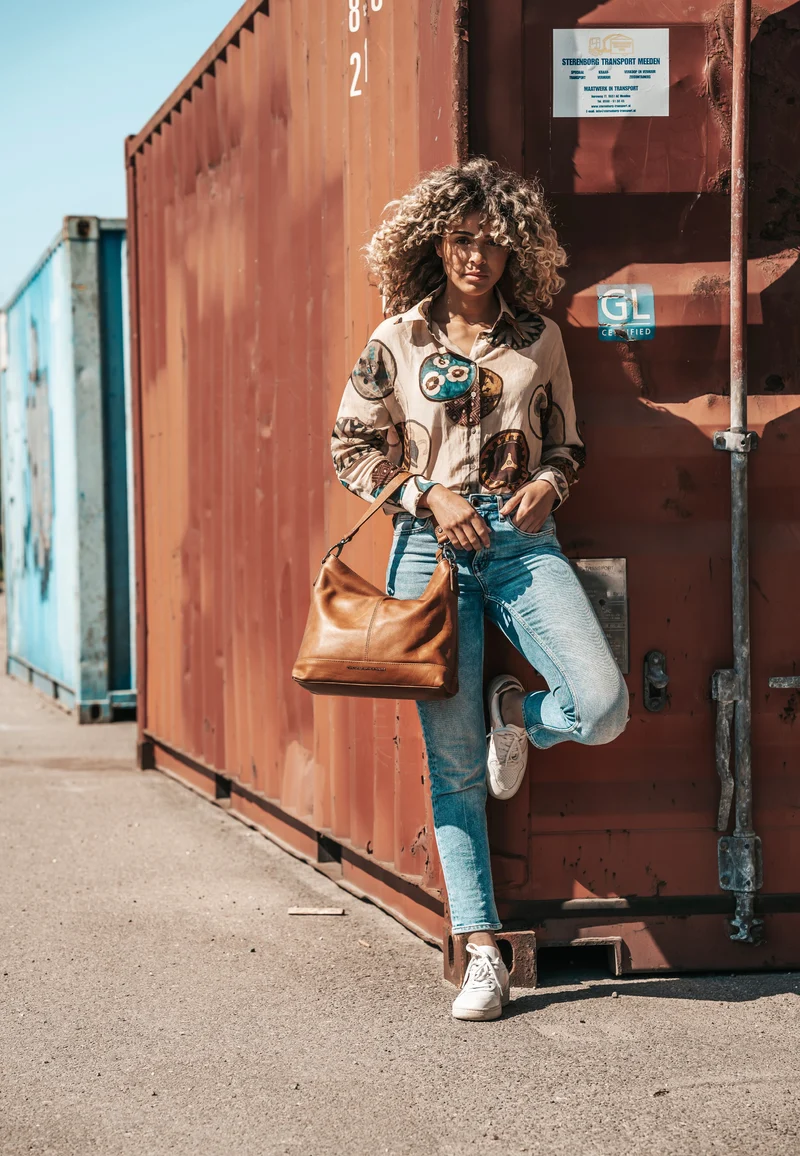 Amelia 0468 Cognac - Hobo Bag