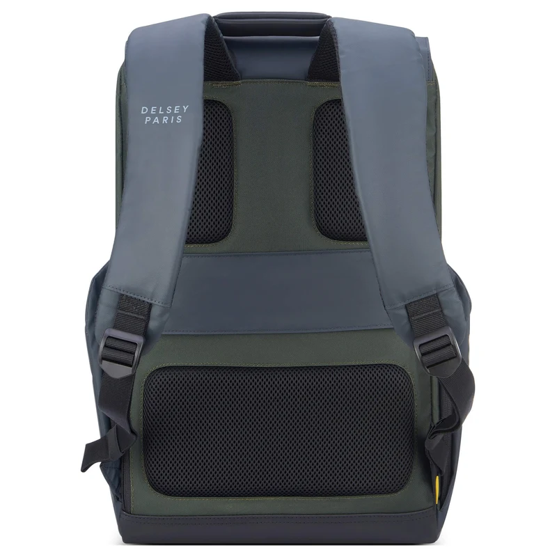 Delsey Paris Securflap - Rucksack 15" 45.5 cm RFID (blau grün)