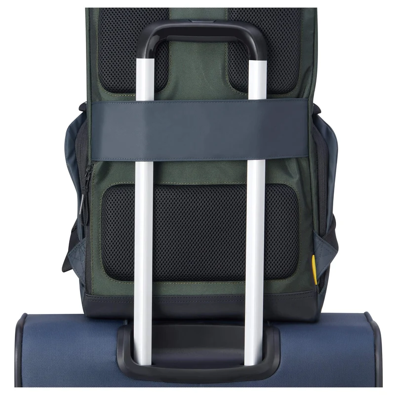 Delsey Paris Securflap - Rucksack 15" 45.5 cm RFID (blau grün)