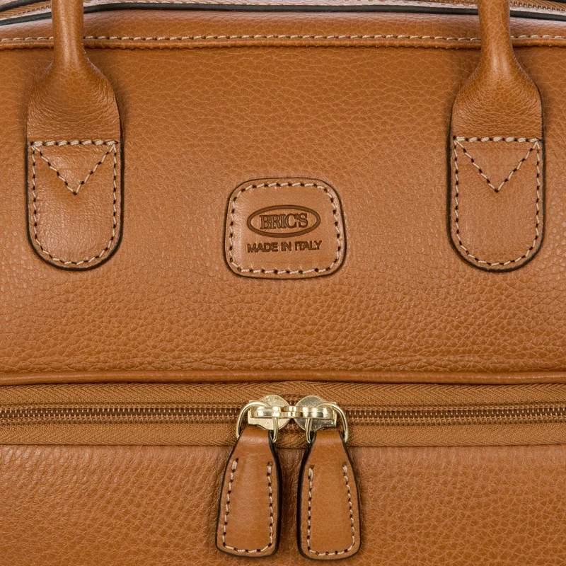 Brics Life Pelle - Beautycase 35 cm (tan leather)