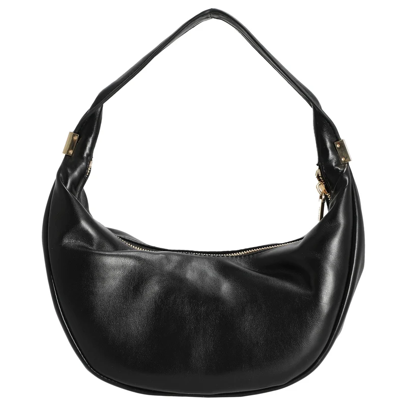 Calvin Klein Pinched Soft Crescent - Schultertasche L 35 cm (schwarz)