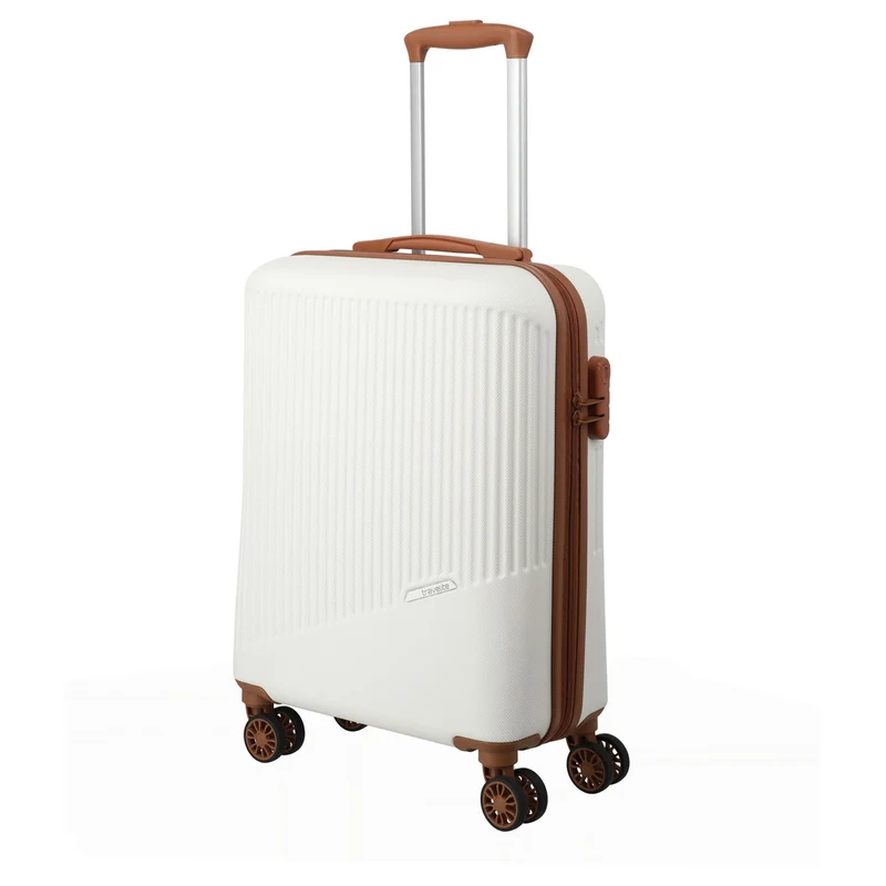 Travelite Bali - 4-Rollen-Kabinentrolley S 55 cm (weiß/cognac)