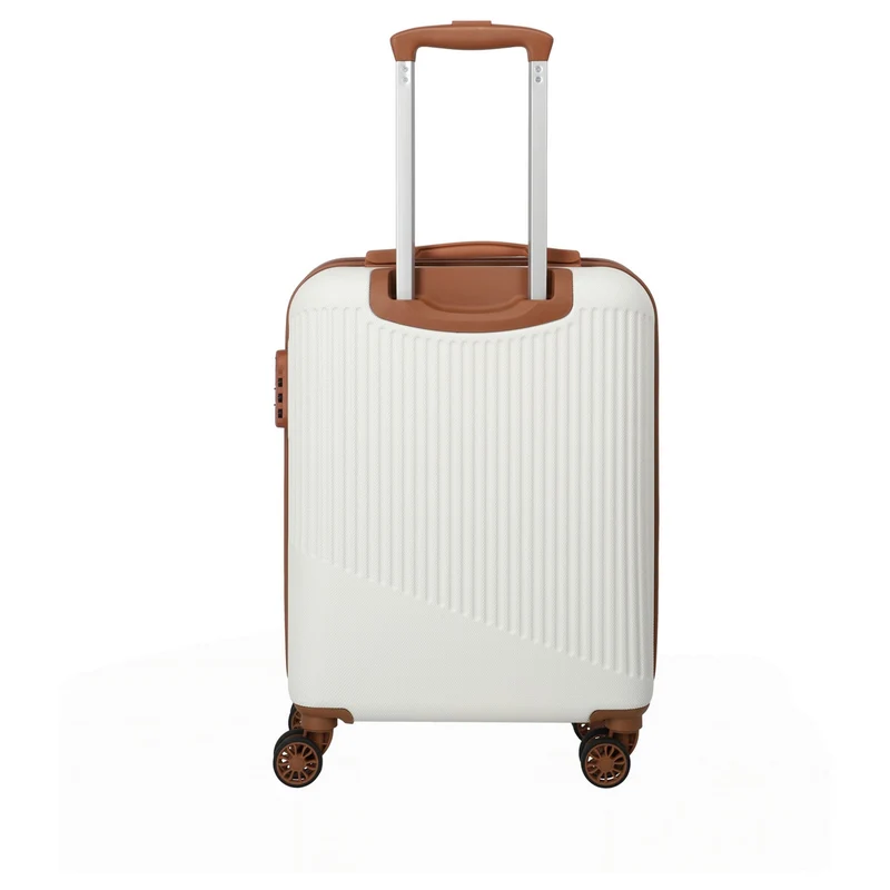 Travelite Bali - 4-Rollen-Kabinentrolley S 55 cm (weiß/cognac)