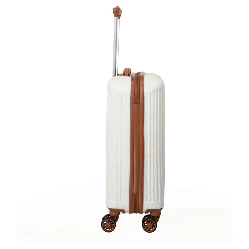 Travelite Bali - 4-Rollen-Kabinentrolley S 55 cm (weiß/cognac)