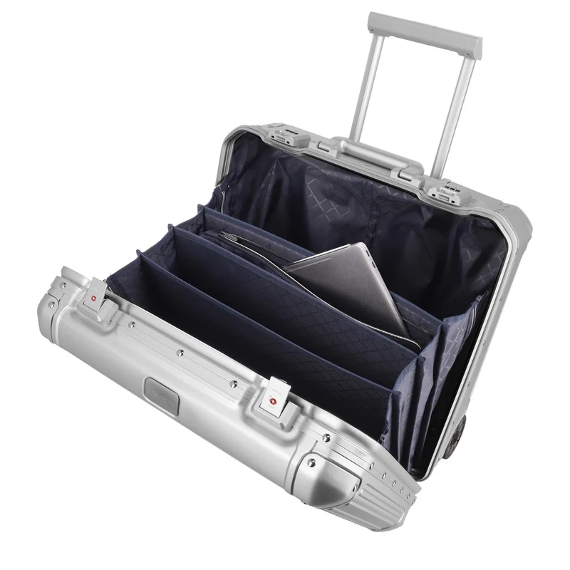 Travelite Next - 2-Rollen-Businesstrolley 45 cm (silver)