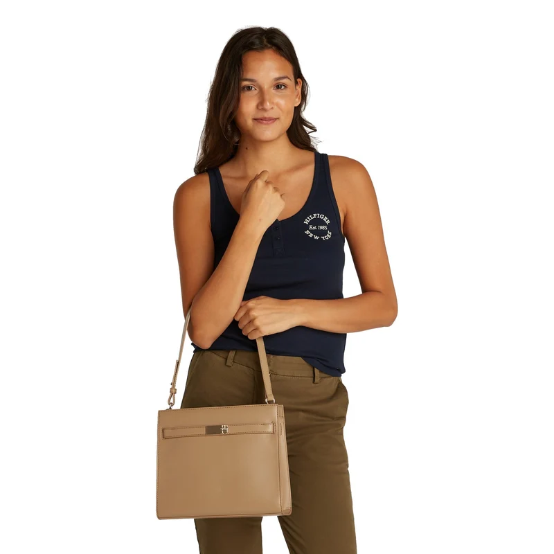 Tommy Hilfiger Heritage - Schultertasche 26 cm (safari canvas)