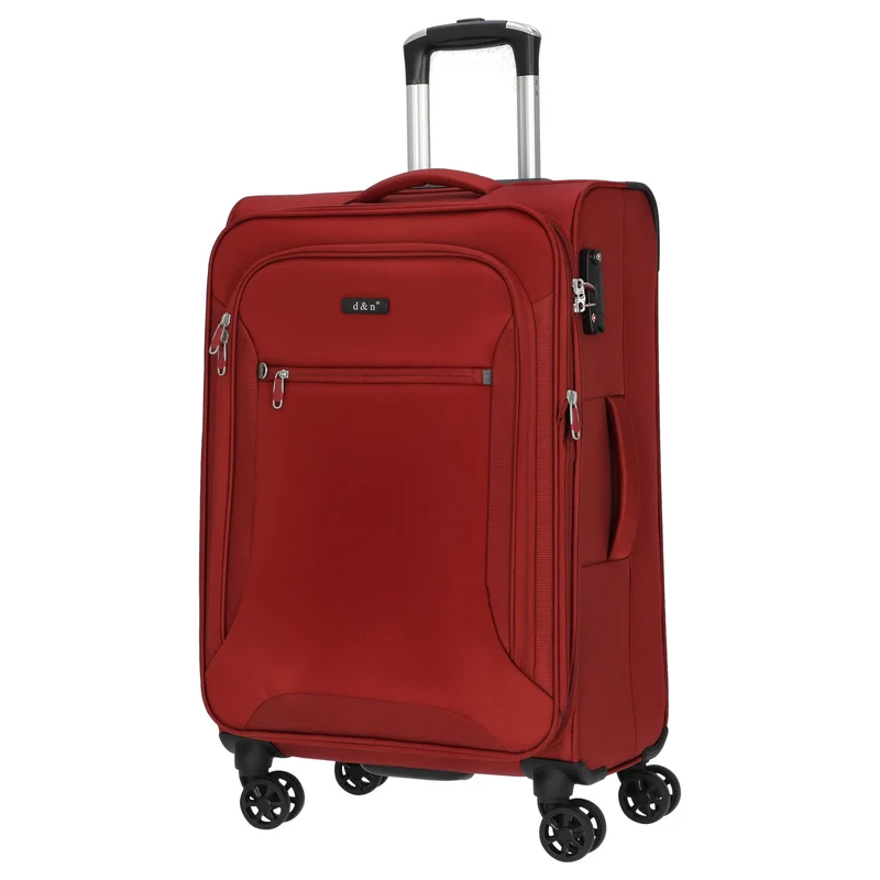 D&N Travel Line 6404 - 4-Rollen-Trolley M 68 cm (bordeaux)