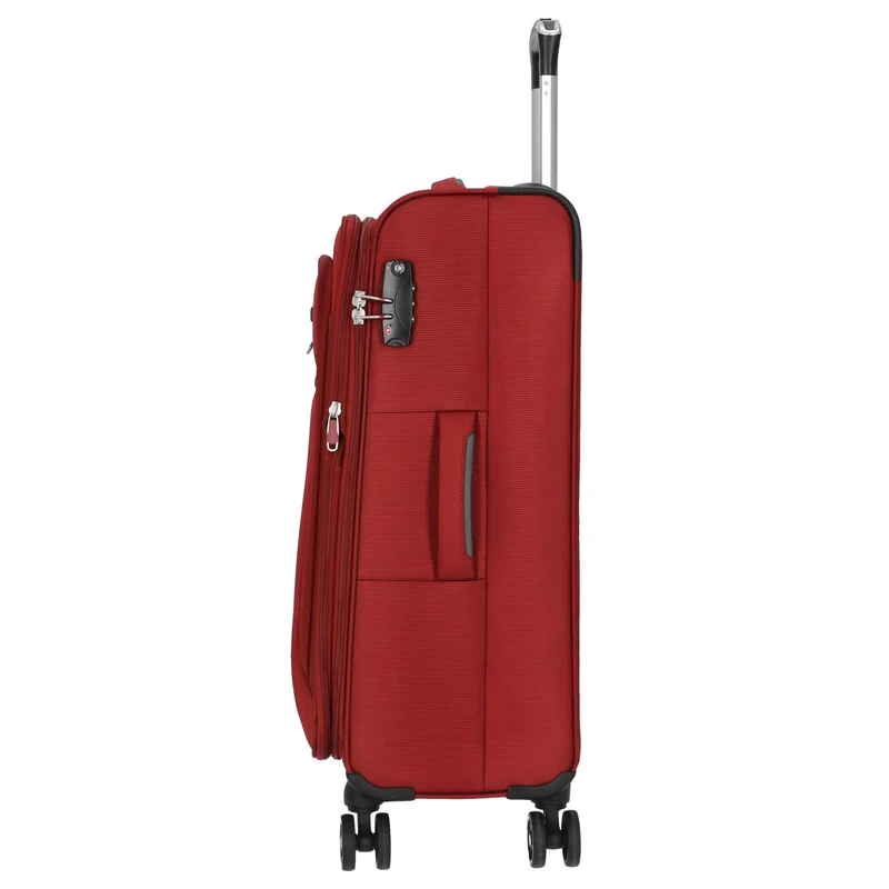 D&N Travel Line 6404 - 4-Rollen-Trolley M 68 cm (bordeaux)