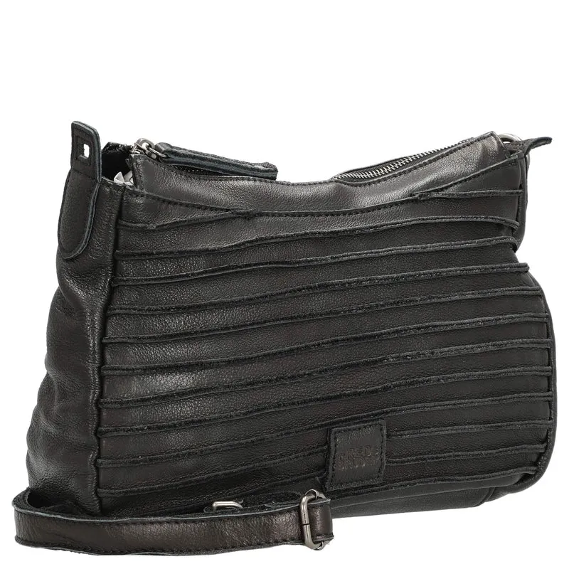 FREDsBRUDER Riffel Likely - Umhängetasche 30 cm (black)