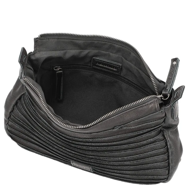 FREDsBRUDER Riffel Likely - Umhängetasche 30 cm (black)